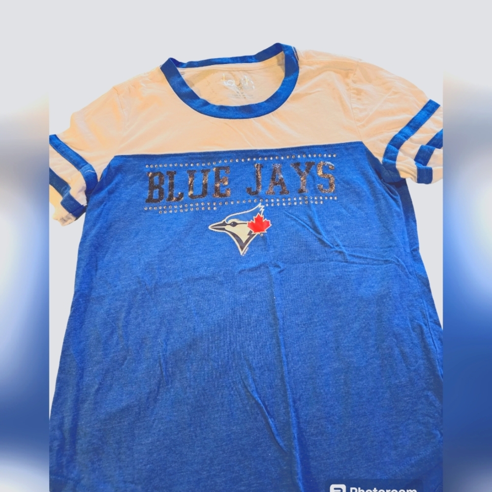 Women's Touch Royal/White Toronto Blue Jays Setter - T-Shirt (M)